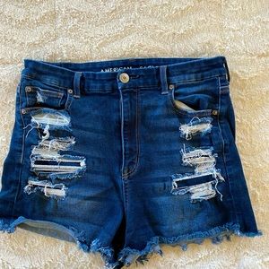 AE Curvy Hi Rise Shortie shorts